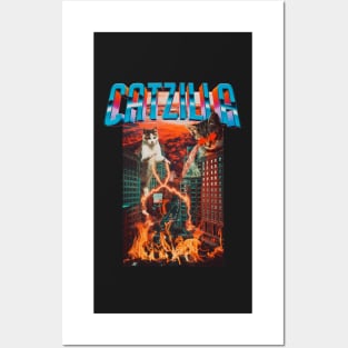 Catzilla Posters and Art